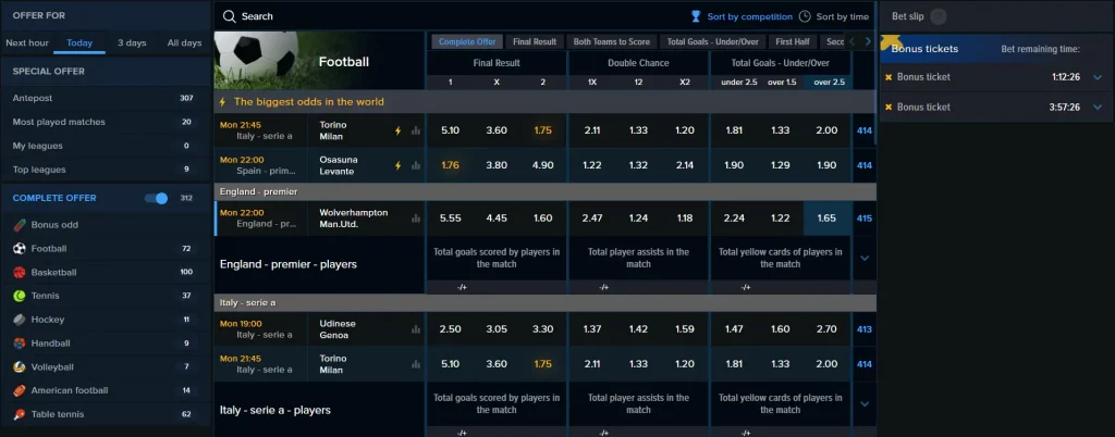 Mozzart Casino - sportsko klađenje